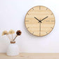 horloge moderne bois