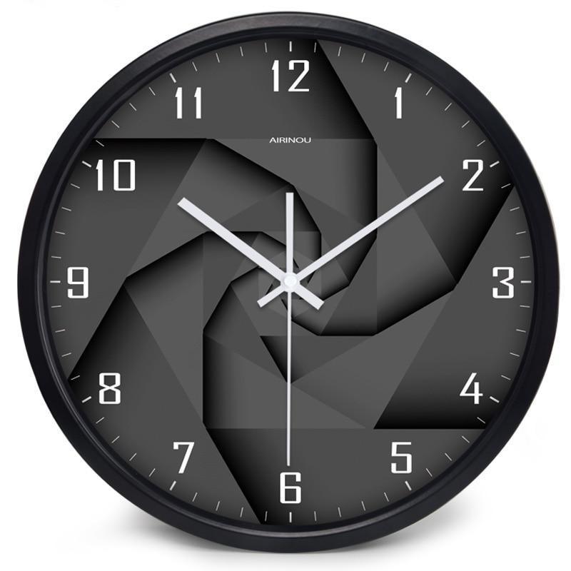 horloge moderne noir 3d