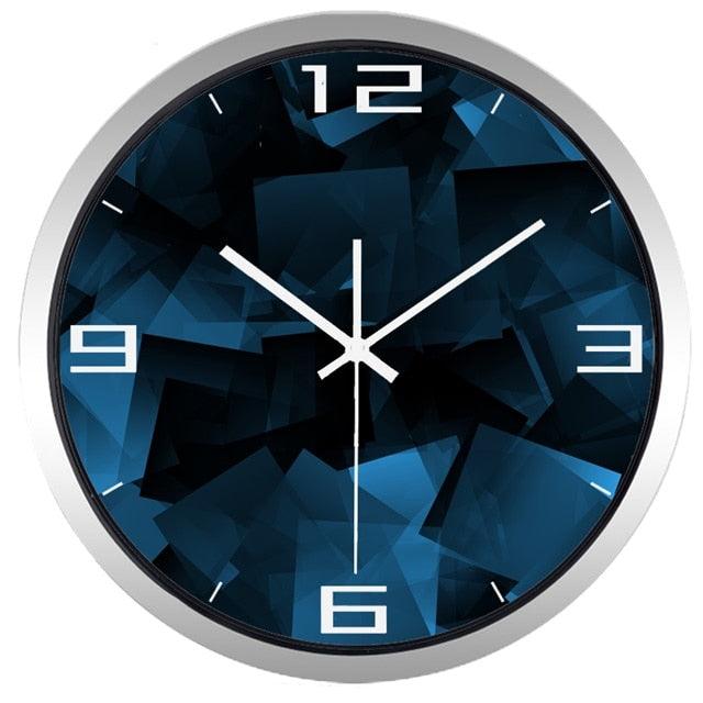 horloge moderne bleu 3d