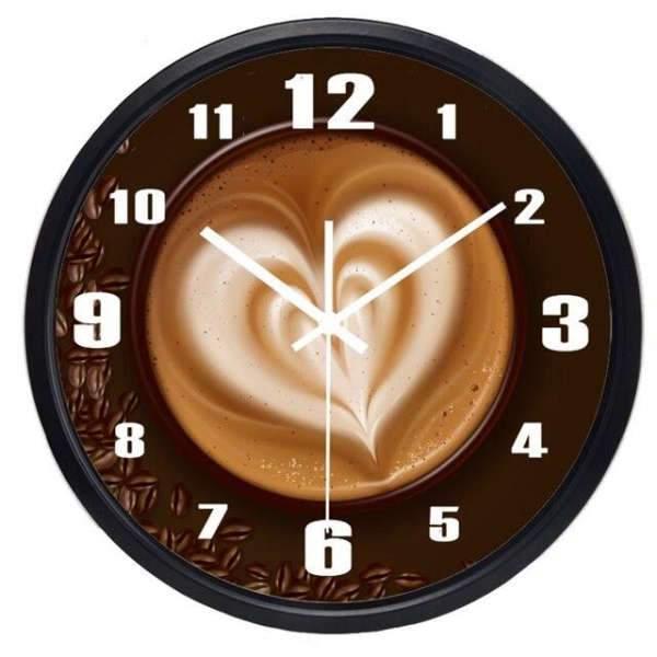 horloge moderne cafe latte