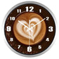 horloge moderne cafe latte