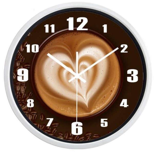 horloge moderne cafe latte