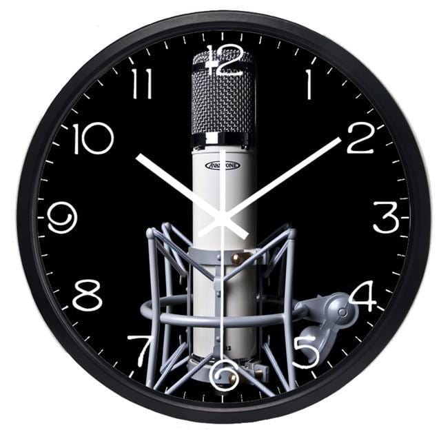 horloge moderne microphone