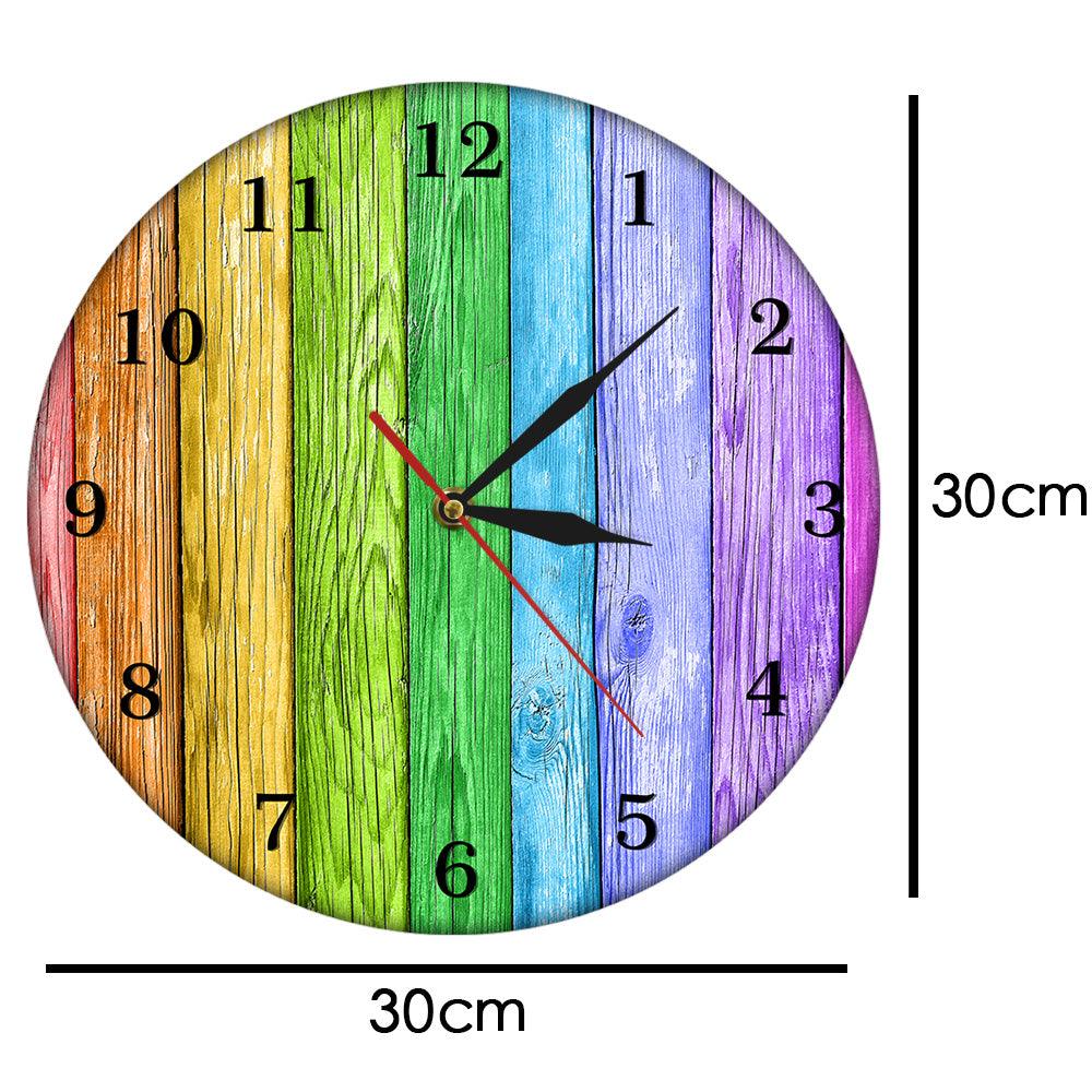 horloge moderne multicolore