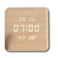 horloge digitale en bois