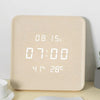 horloge digitale en bois