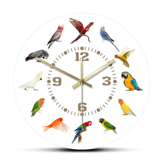 Horloge Murale Original Oiseaux Temps des Horloges