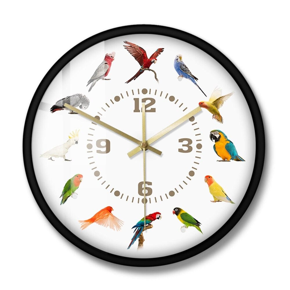 Horloge Murale Original Oiseaux Temps des Horloges