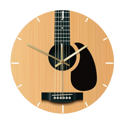 horloge originale guitare acoustique