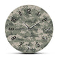 Horloge Murale Originale Camouflage Temps des Horloges