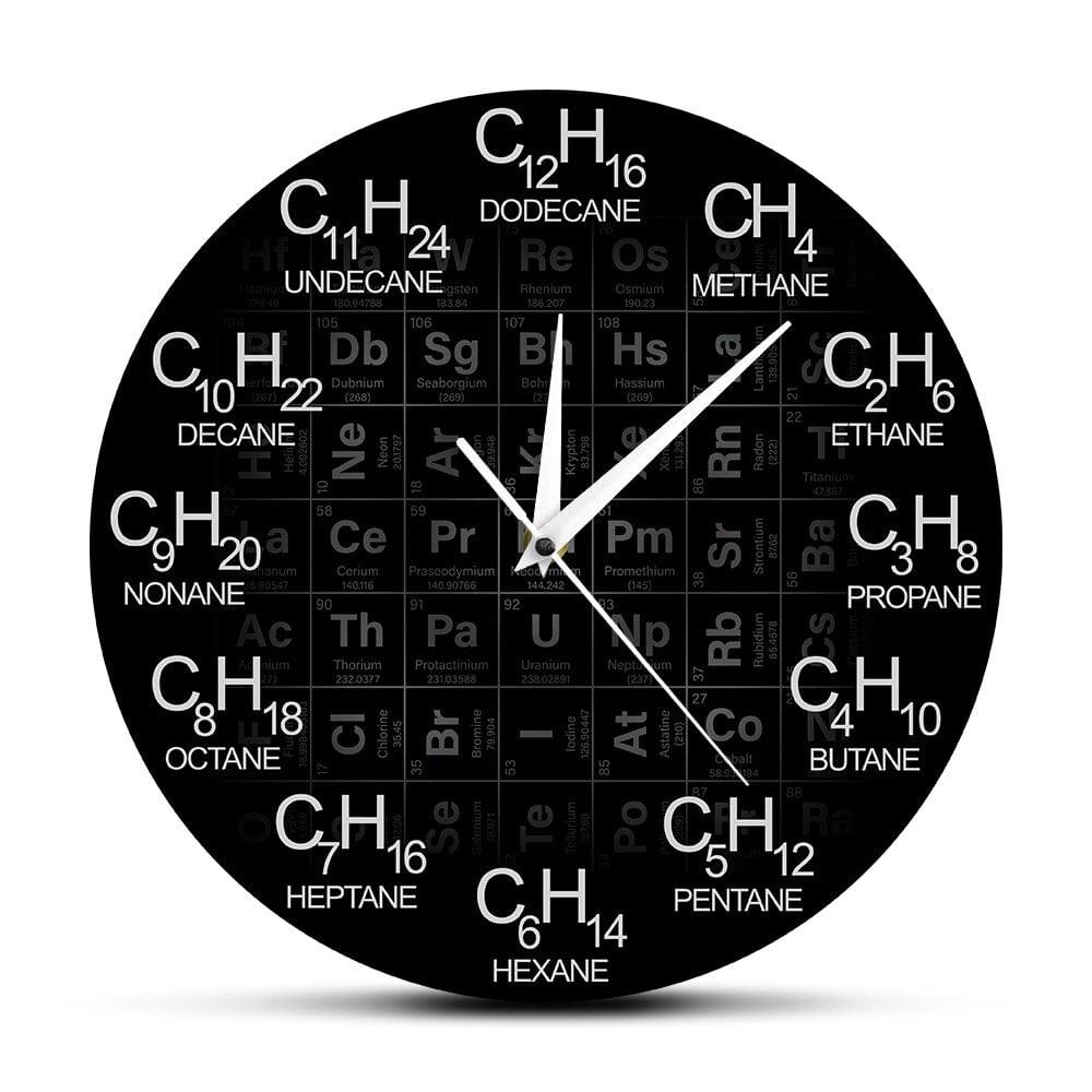 Horloge Murale Originale Chimie Temps des Horloges