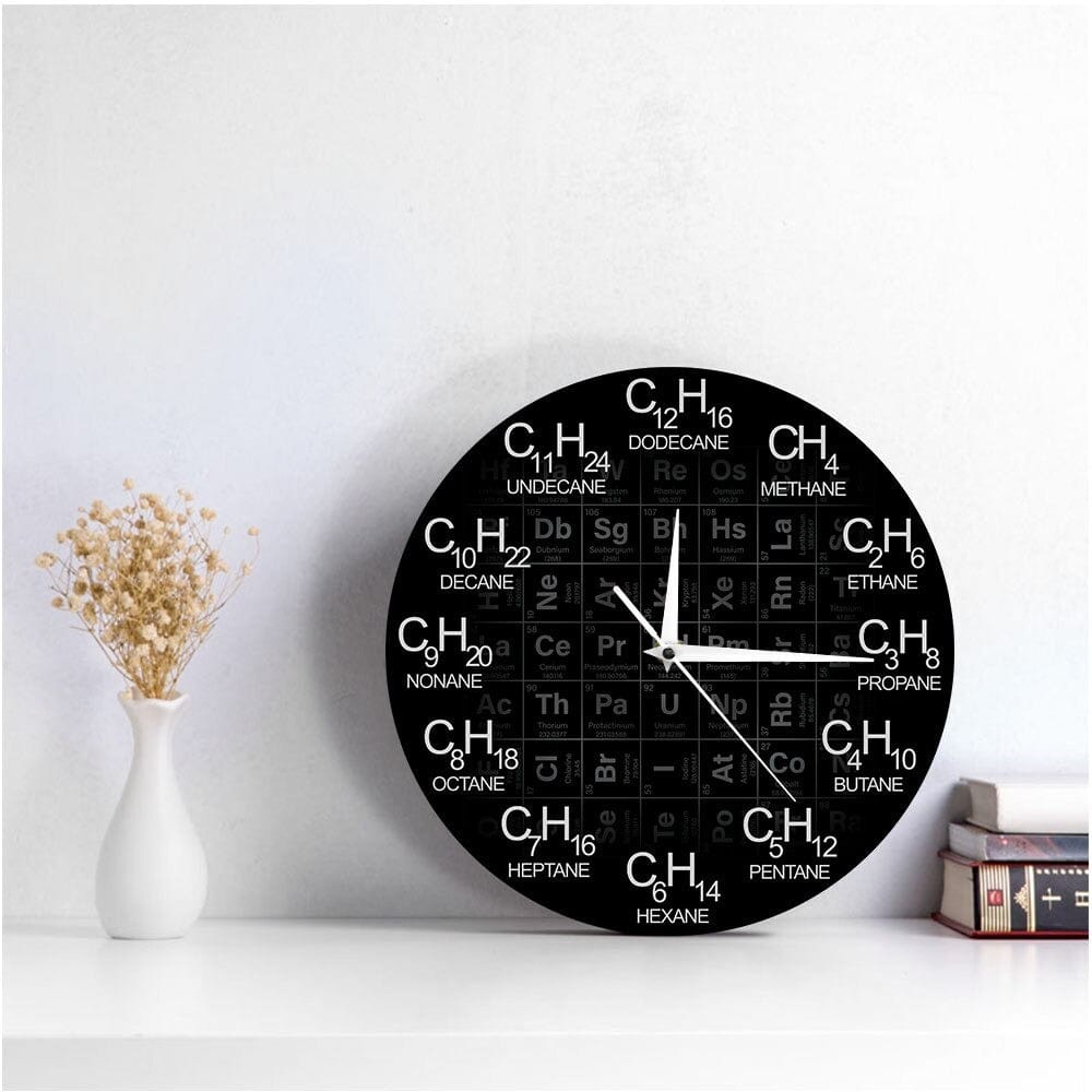 Horloge Murale Originale Chimie Temps des Horloges