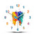 Horloge murale originale de design parisien Temps des Horloges