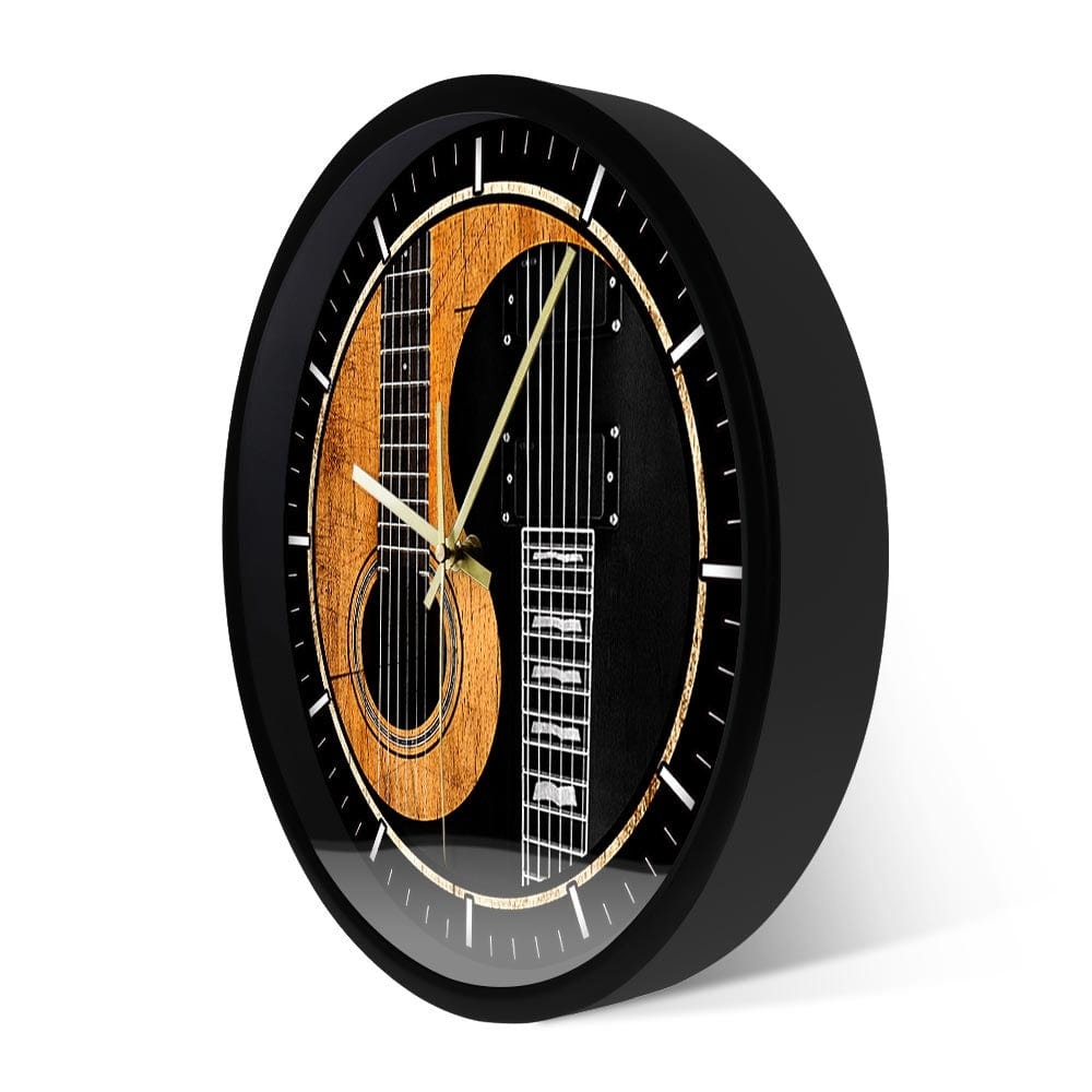 Horloge Murale Originale Guitare Temps des Horloges