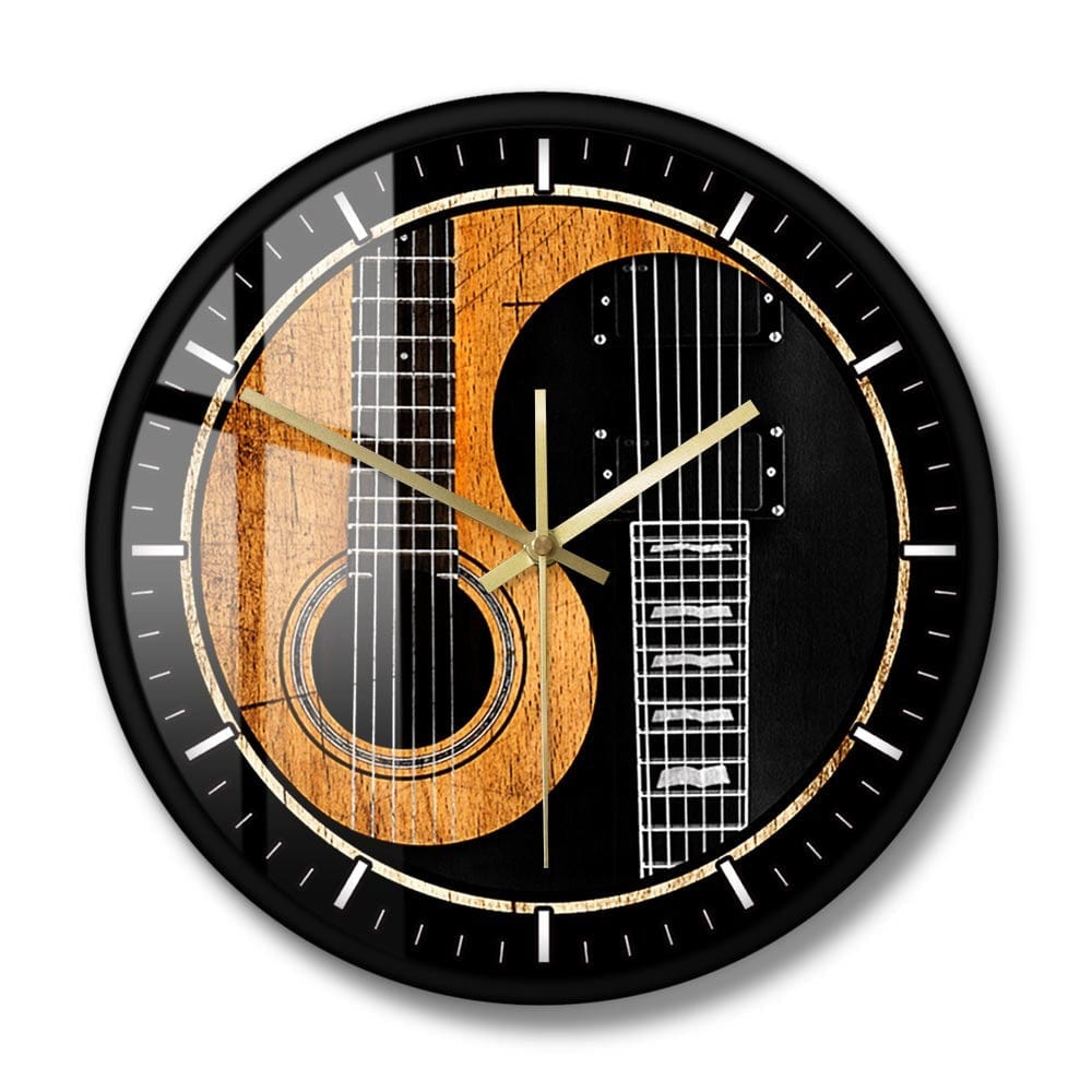 Horloge Murale Originale Guitare Temps des Horloges