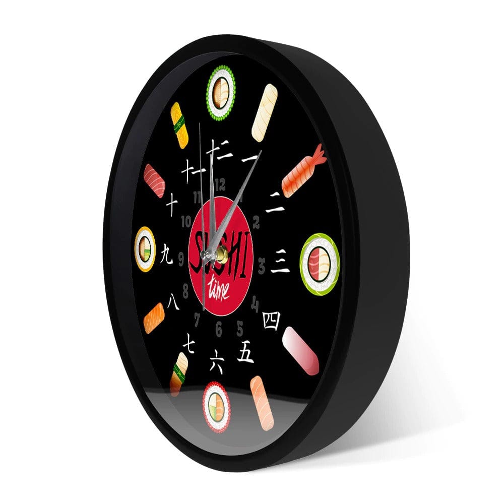 Horloge Murale Originale Sushi Time Temps des Horloges