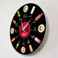 Horloge Murale Originale Sushi Time Temps des Horloges