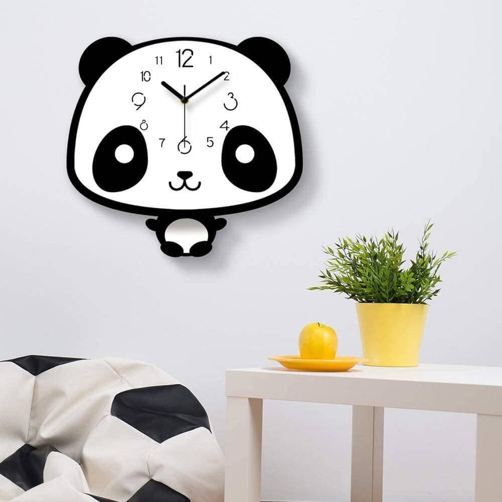 horloge enfant panda cartoon