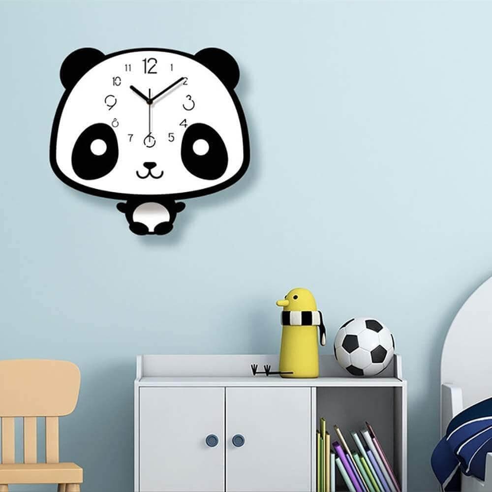 horloge enfant panda cartoon