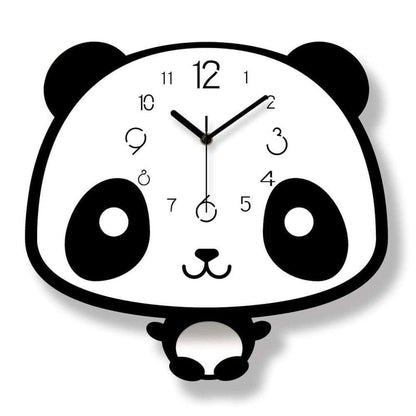 horloge enfant panda cartoon