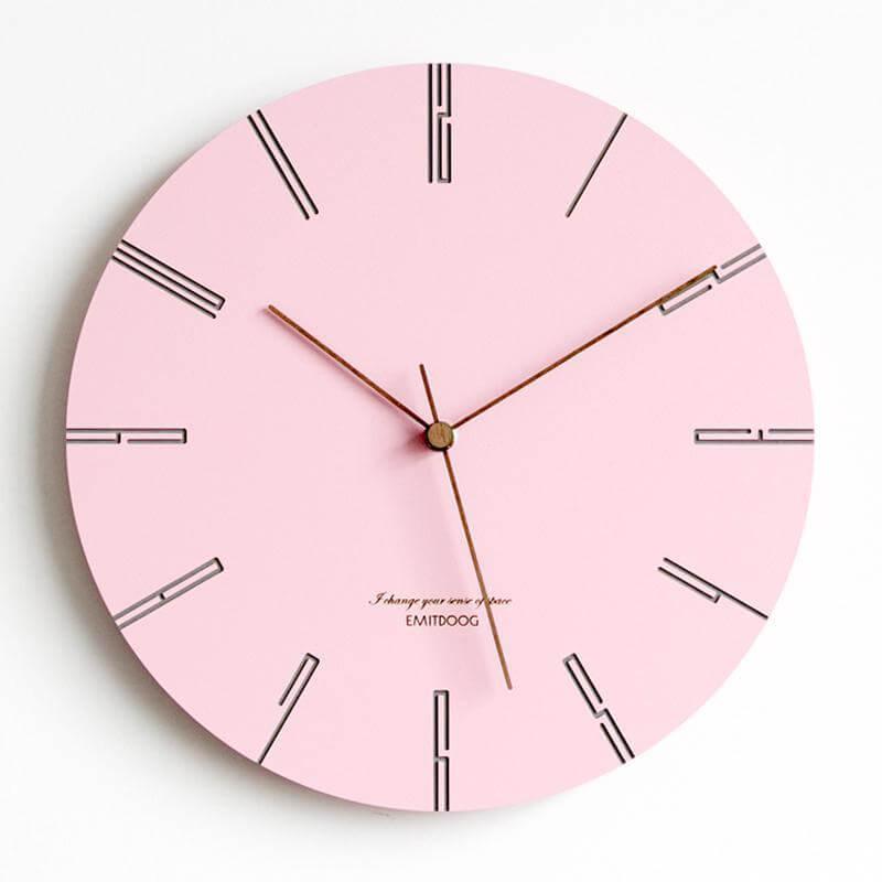 horloge scandinave pastel