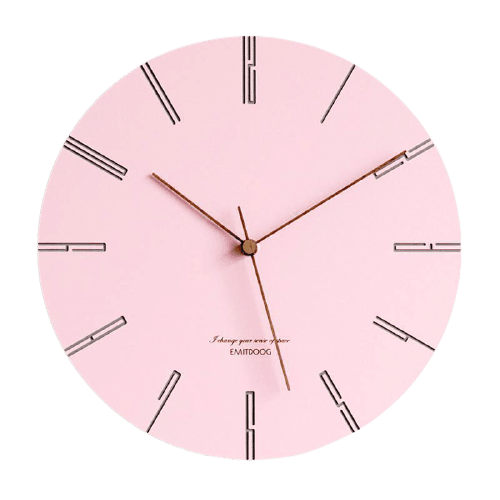 horloge scandinave pastel