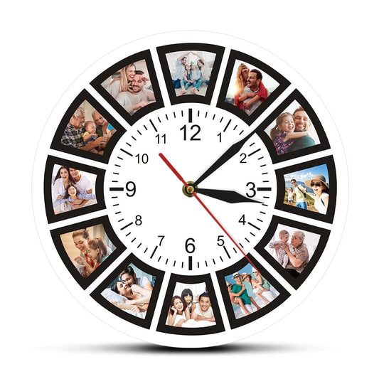 horloge cadre photo ronde