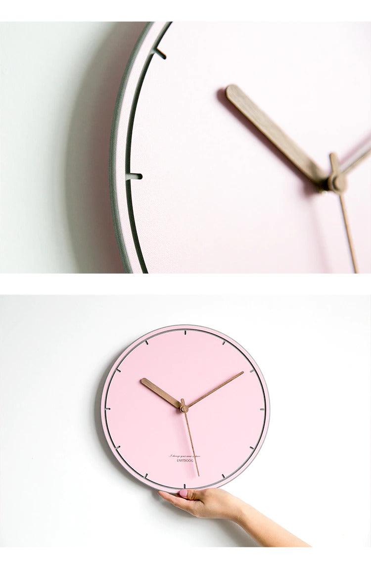 horloge scandinave rose poudre