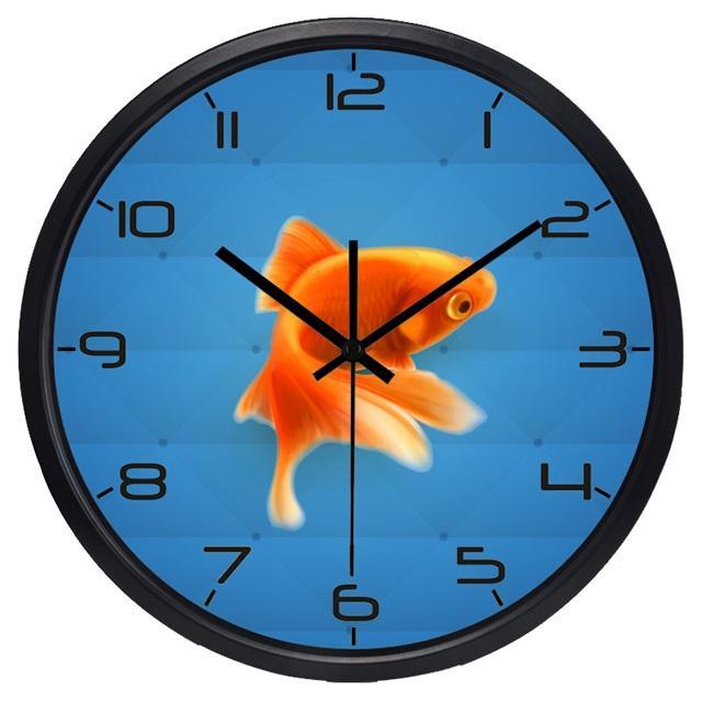 horloge moderne poisson rouge