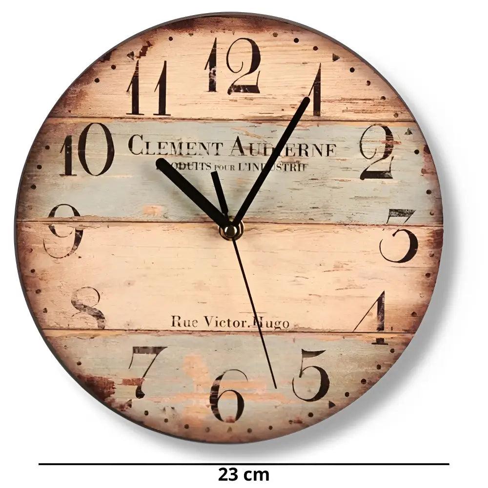 horloge vintage en bois