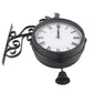 horloge de gare vintage double face coq