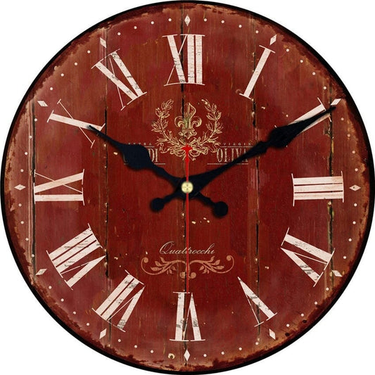 horloge vintage rouge