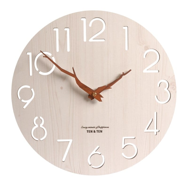 Horloge Murale Ronde Blanche Scandinave Temps des Horloges