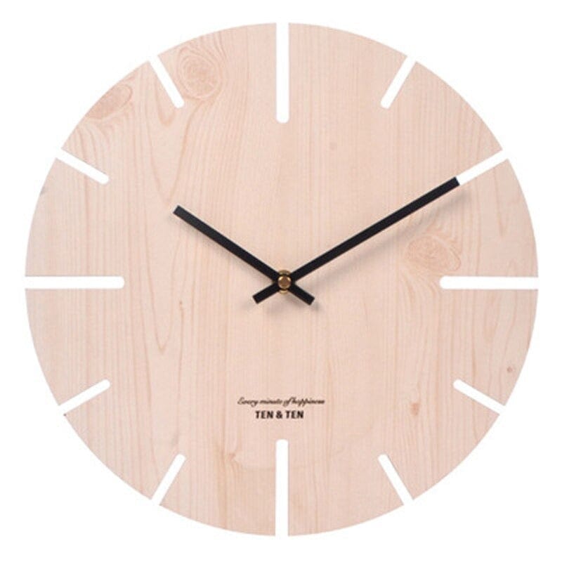 Horloge murale Scandinave Blanc Écru Temps des Horloges