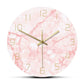 horloge design scandinave rose