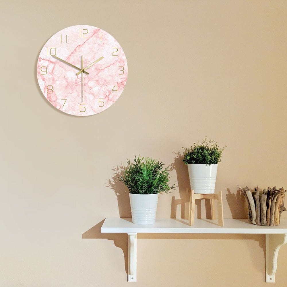 horloge design scandinave rose