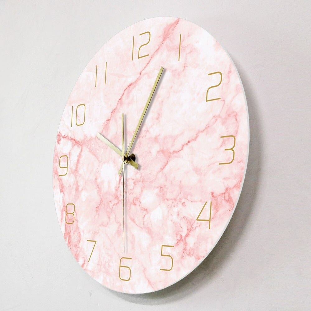 horloge design scandinave rose