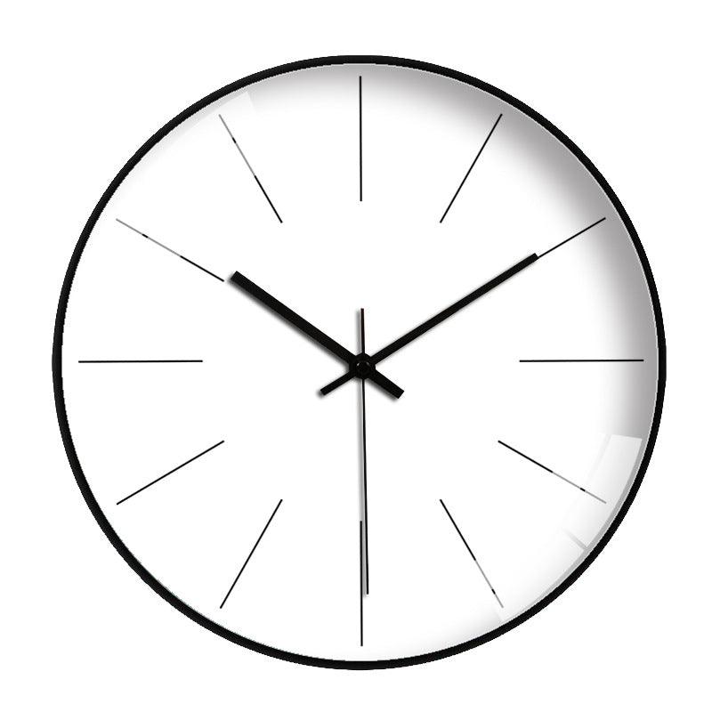 horloge scandinave ronde noir et blanc