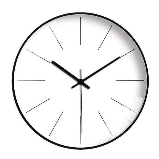 horloge scandinave ronde noir et blanc