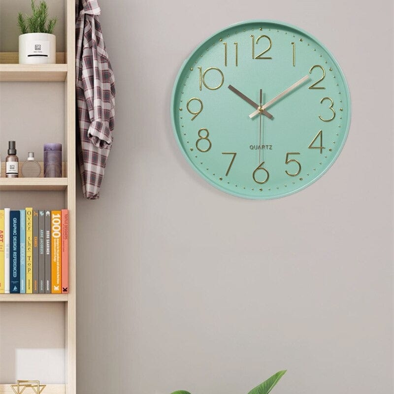 Horloge Murale Scandinave Vert Temps des Horloges