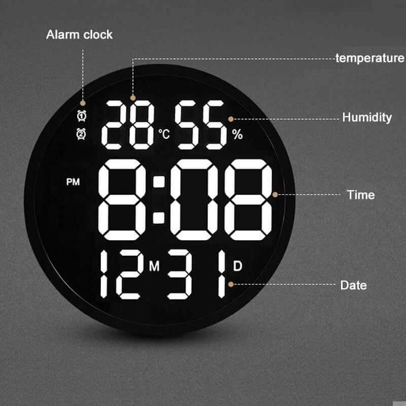 horloge scandinave digitale design