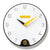 horloge scandinave design noir et jaune