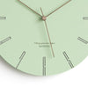 horloge scandinave vert clair