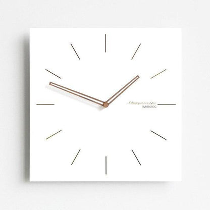 horloge scandinave design carre