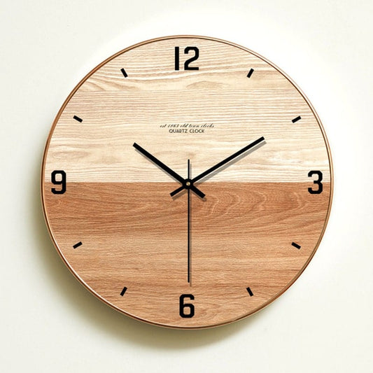 Horloge Murale Style Scandinave en Bois Temps des Horloges