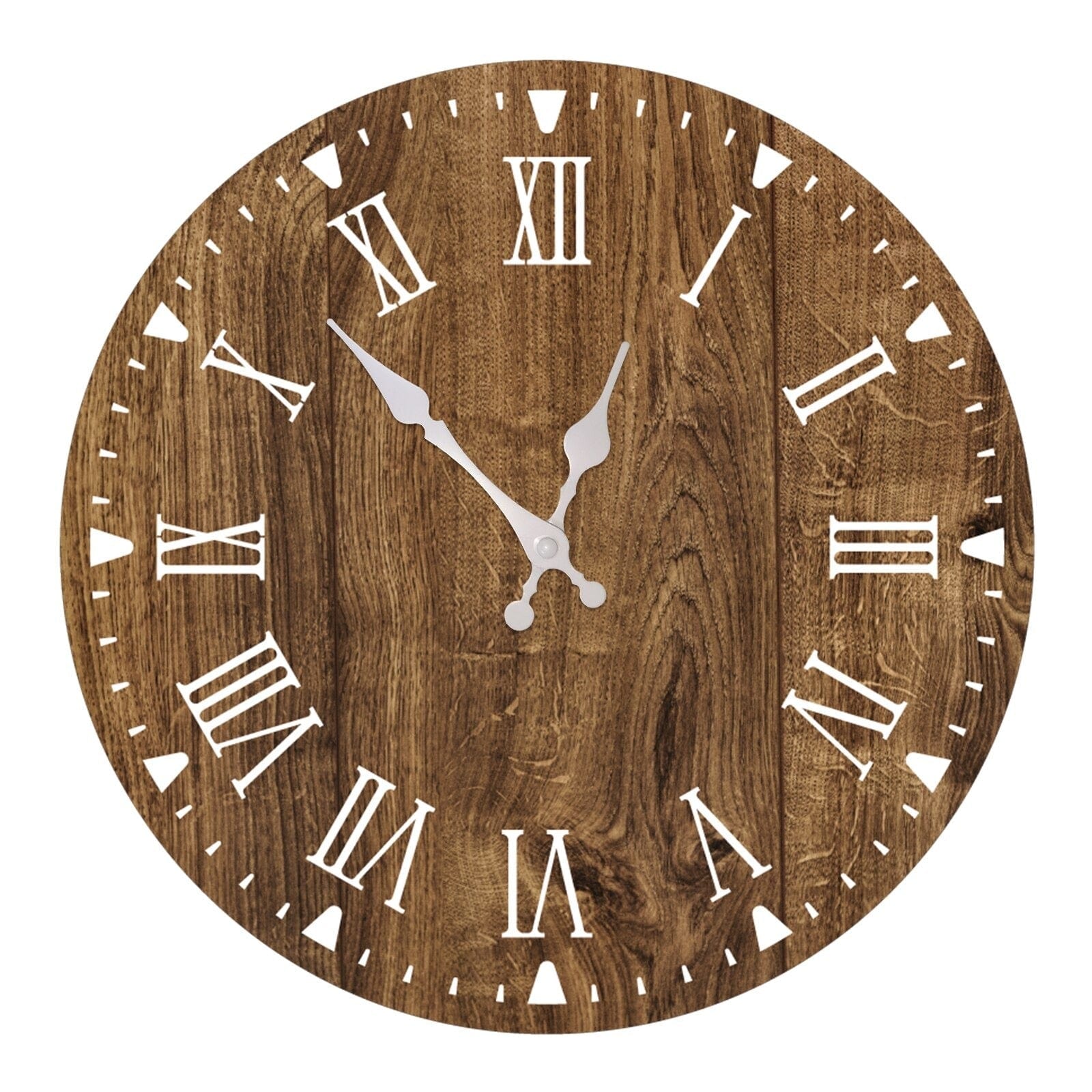 Horloge Murale Style Scandinave Marron Temps des Horloges