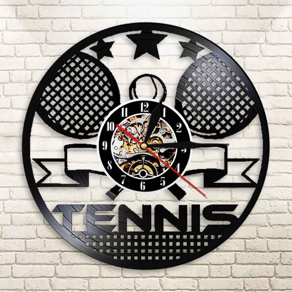 horloge vinyle tennis led