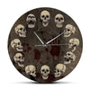 Horloge murale Tête de Mort Halloween Temps des Horloges