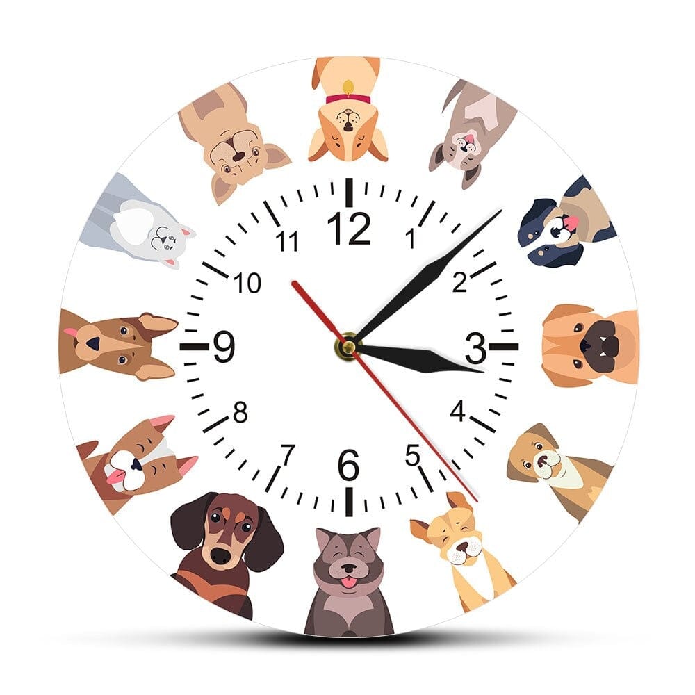 horloge chien pour chambre enfant