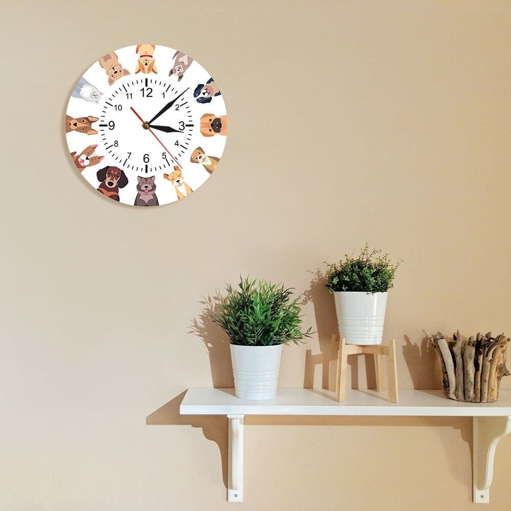 horloge chien pour chambre enfant